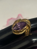 Spectacular Art Nouveau style statement Ring Purple Marquise<br/>