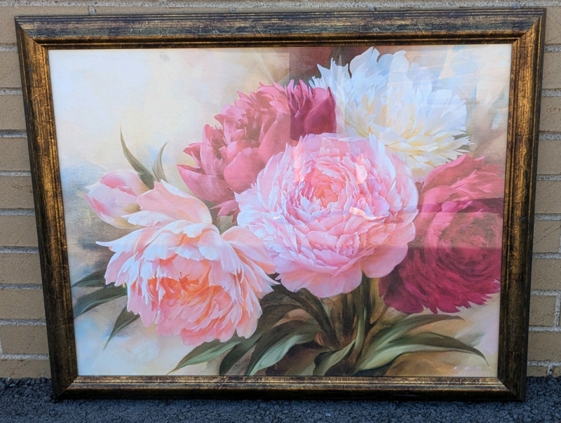 Large Framed Igor Levashay Roses Print | 31.5" x 25.25"