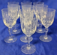 10 Vintage Stuart England Crystal Sherry Wine Glasses | 4.75" Tall, 2" Top Diameter