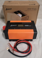 New - Ampeak 2000W Power Inverter 12V to 110V 6.2A USB Ports & 3AC Outlets . Retail $390
