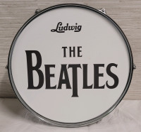Ludwig Drum Snare with The Beatles Head Skin . Measures 14"&times;5.5"