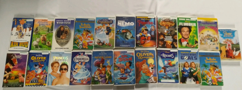 21 Vintage Children VHS Movie Tapes