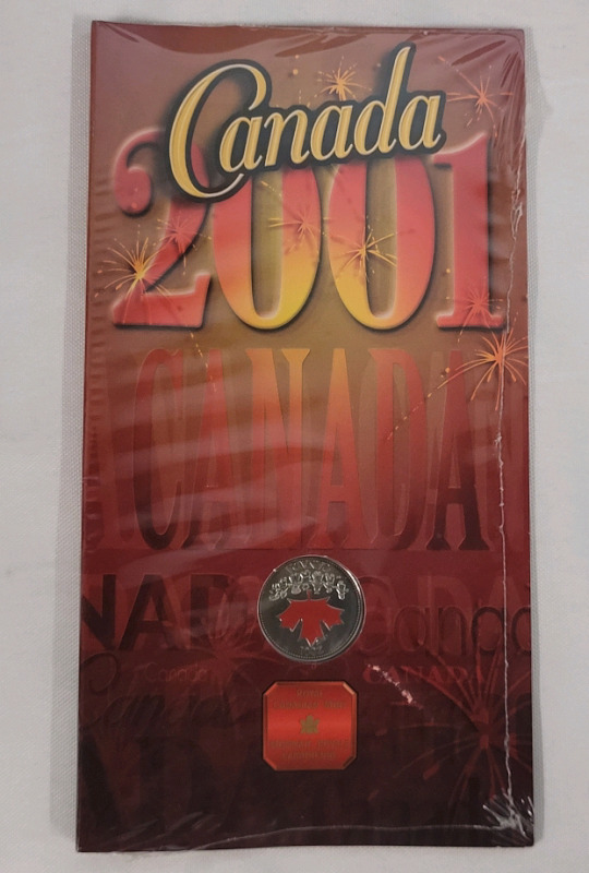 2001 Canadian Spirit of Canada Colored Quarter , Sealed