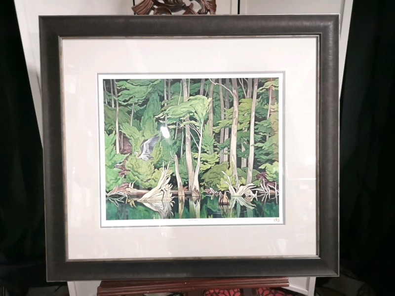 New The Blue Heron Print Group of Seven - Signed