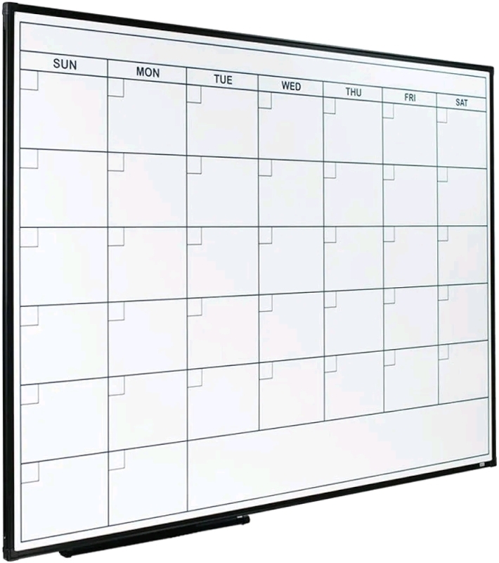 New Lockways Dry Erase Calendar Whiteboard - Magnetic - 48 by 36"