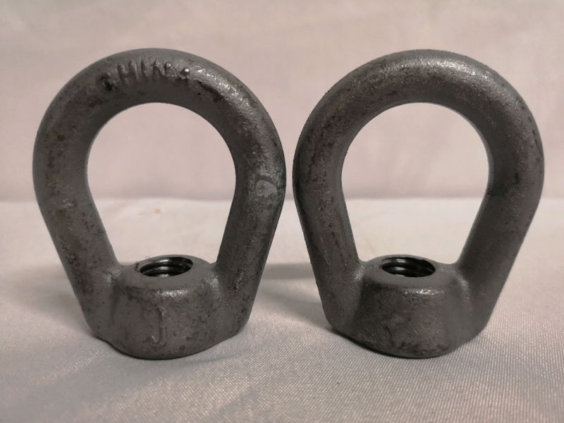 2x New Mclean Power Systems Eyenut, Oval, Threaded, Steel, 5/8 in. Dia Bolt - J1092