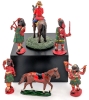 Vintage Royal Canadian Mountie, 4 Toy Soldiers & Metal Horse Figurine | 1.75" - 2.75" Tall - 2