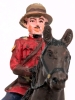 Vintage Royal Canadian Mountie, 4 Toy Soldiers & Metal Horse Figurine | 1.75" - 2.75" Tall - 6