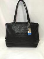 COACH Hampton No. 19391 Black Leather Tote Bag