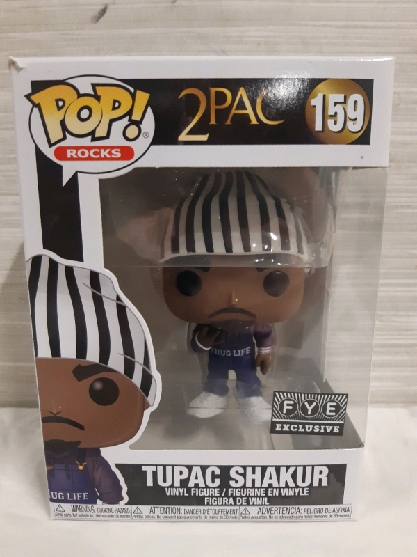 New Sealed | #159 Funko Pop Rocks 2pac | Tupcac Shakur Vinyl Figure 4" Tall * FYE EXCLUSIVE*