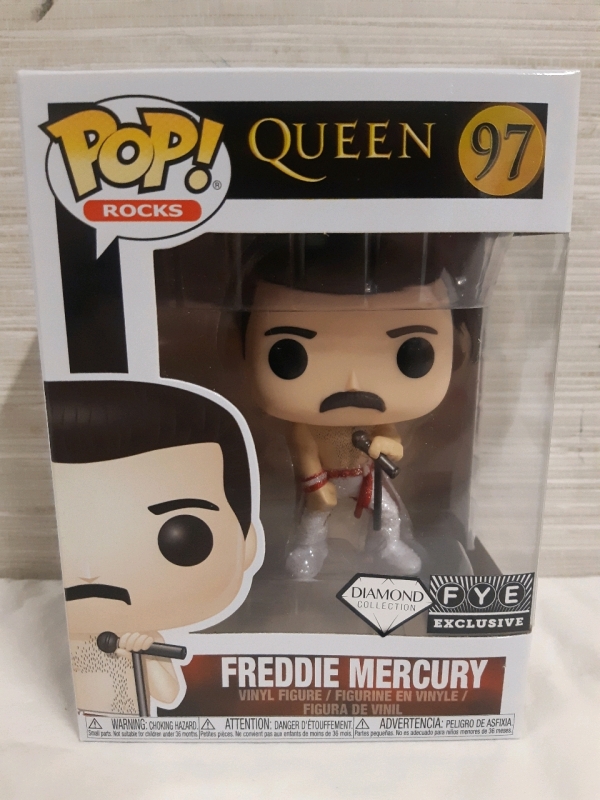 New | #97 Funko Pop: Rocks | Queen; Freddie Mercury Vinyl Figure 4" Tall