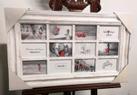 New 12 Picture Photo Frame - 29" Wide & 18" Tall