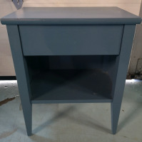 Wooden End/Side Table with Drawer - 18"Lx12.5"Wx24"T