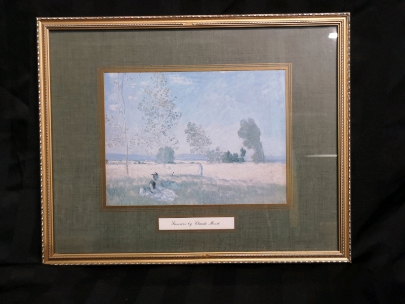 Framed Print Summer by Claude Monet - 15"W x 12"H