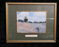 Framed Print The Poppy Field by Claude Monet - 15"W x 12"H