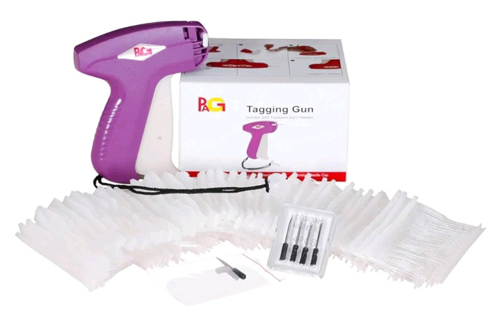 New | PAG Price Tag Standard Attacher Tagging Gun for Clothing with 5 Needles and 2000 Barbs Fasteners