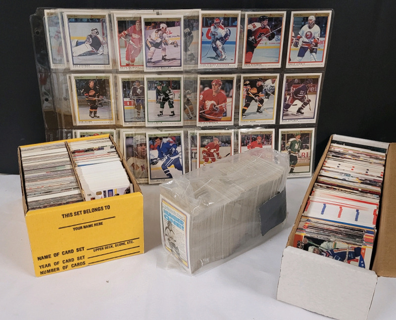 Early 1990s NHL Hockey Trading Card Singles . 900+ Cards Various Years & Companies