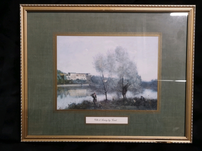 Framed Print Ville d'Avray by Corot - 15"W x 12"H