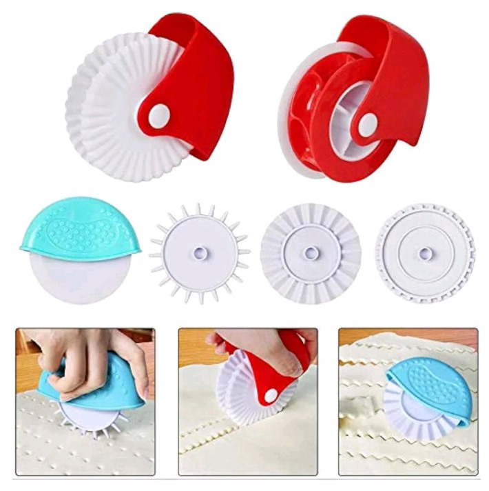 6 New | Hand Held Plastic Pastry Wheel Roller Cutters