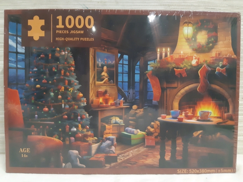 New Misitu | 1000 Piece Christmas Puzzle | High Quality Puzzle Size 520mm X 380mm