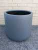 New Green Theory Light-Weight Fiberglass Planter Matt Grey 16"H 16"Diameter