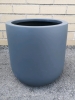 New Green Theory Light-Weight Fiberglass Planter Matt Grey 9.5" h 9.5" d