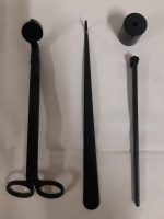 New | Bedogo 3 In 1 Candle Accessories Pack; Includes Candle Wick Trimmer,Candle Wick Dipper,Candle Wick Snuffer ( approximately 7" Long Each )
