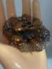 Mid Century Modern Large Filigree Copper Brooch - 4