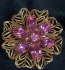 Ruby & Pink Rhinestone Fabulous Brooches - 4