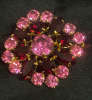 Ruby & Pink Rhinestone Fabulous Brooches - 5