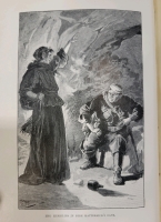 Antique 1892 Guy Mannering Or The Astrologer Book By Sir Walter Scott, Bart. Waverly Novels Dryburgh Edition With Illustrations