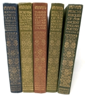 5 Antique 1910-11 Volumes of The Everyman's Library | London, Published by J.M. Dent & Co and in New York by E.P. Dutton & Co