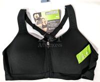 New Athletic Works 40C Zip Front Sports Bra