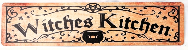 New Tin Sign "Witches Kitchen" | 15.5" x 3.75"