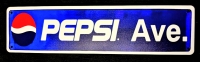 New Metal Sign "Pepsi Ave." | 15.5" x 4"