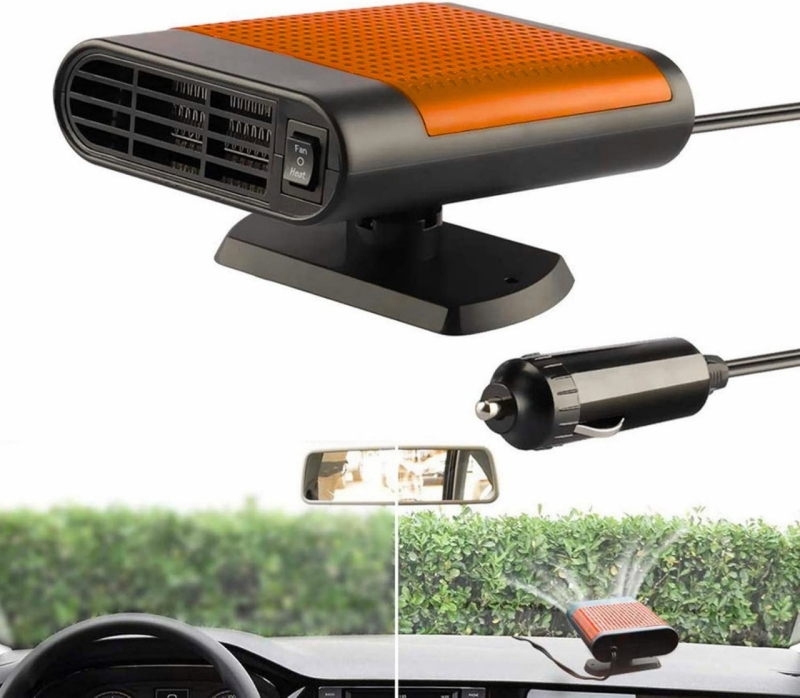 New 12V Auto Air Purifier / Heater / Fan | LJ-005 5.8" x 4.2" x 2.6" Tall