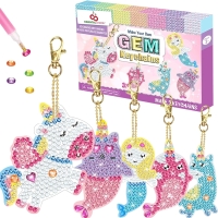 2 New Axwind 5D Diamond Painting keychain