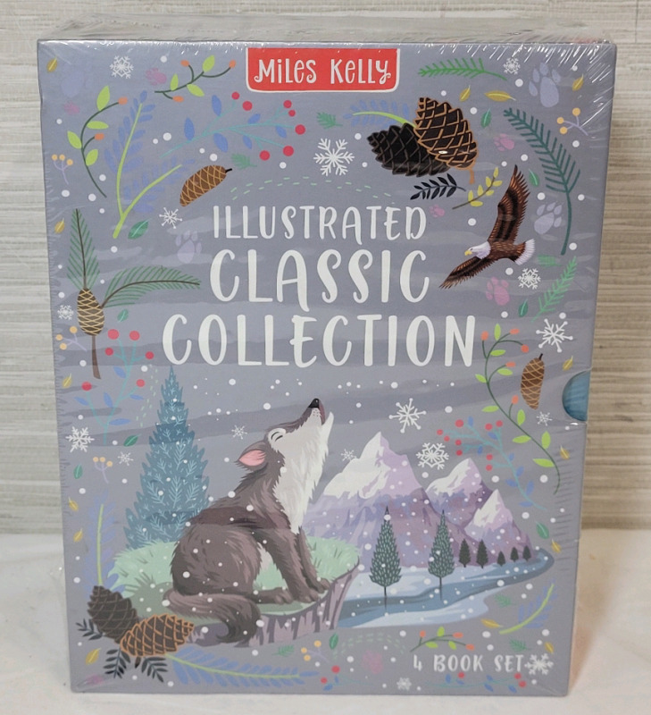 New , Sealed - Children's Illustrated Classic Collection , 4 Book Set . Black Beauty , Jungle Book , Secret Garden & Call of the Wild