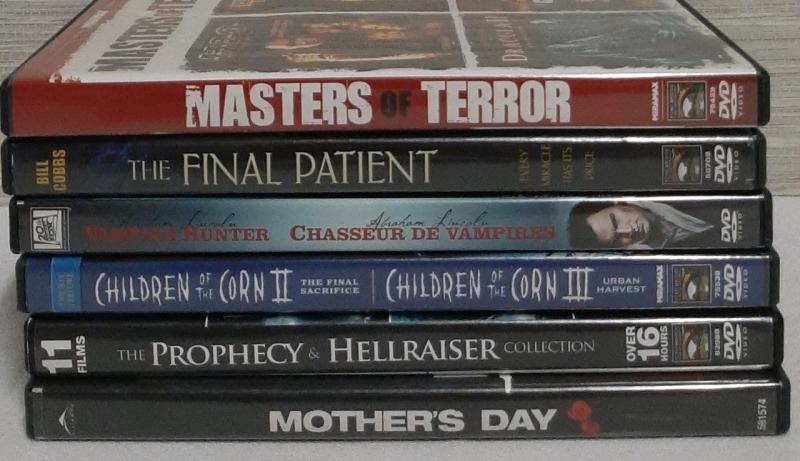 6 DVDs of Scary Movies