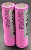 2 New Pink Reusable Batteries IMR 18650 3000mAh 3.7V in Case - 2