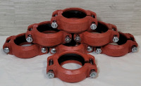 Victaulic 3/88.9 107V 3" Pipe Coupling . Seven (7) Couplings