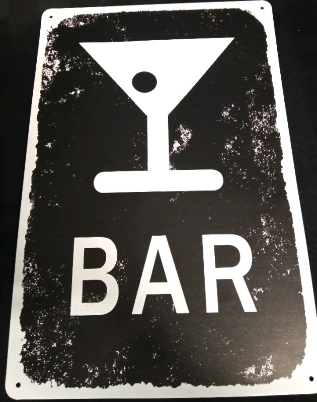 New Bar 8x12" Metal Tin Sign