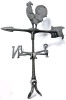 Outdoor Cast Metal Rooster Weathervane | 28" Tall - 3