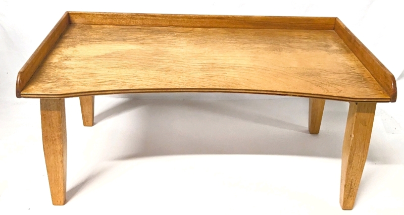 Vintage Folding Wood Lap Desk | 22" x 12" x 10.25" Tall