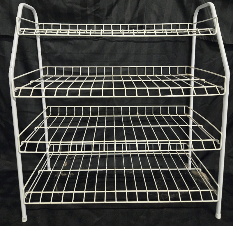 New | 4 Tier Metal Indoor Shoe Rack ( 25" x 11" x 27" )