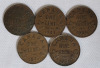 1920 - 1936 Canadian King George V Penny Lot , 10 Coins - 3