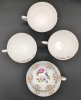 4 Vintage Cups with Saucers : Royal Standard Brussels Lace, Coclough England & Royal Grafton - 2