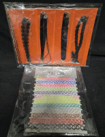 17 Pcs New | 5 Black Fabric Necklaces & 12 Plastic Nylon Tatoo Necklaces With A Variety Of Colours