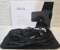 New | HDTV Antenna For Over- The- Air High Definition Television 1080HD TV Output * Untested *