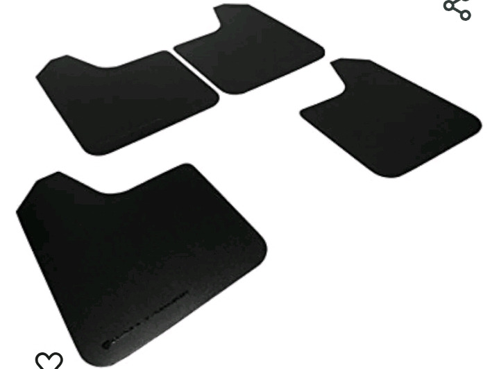 New Pack Of 4 | Xukey Rally Armor Basic Black Mud Flap (Universal Fitment ) ( MF12-BAS-BLK/ Model# YS03001<br/>